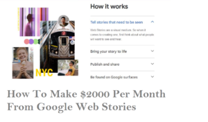 How To Make $2000 Per Month From Google Web Stories In 2023