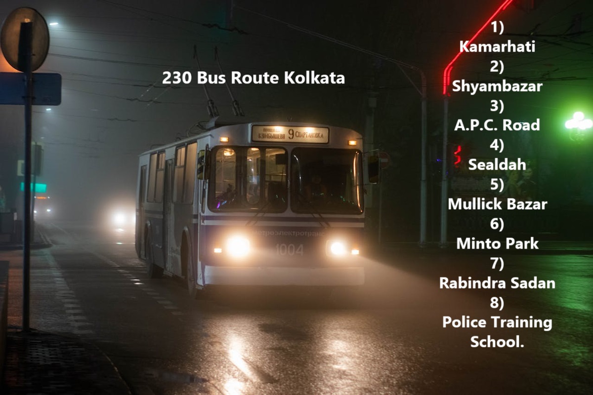 230 Bus Route Kolkata Timing, Bus Fare, Time Table, Map